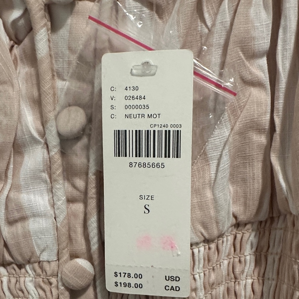 Anthropologie Blush Striped Maxi Dress - Picture 3 of 4